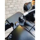 Spiegelmutter-Kit|  passend für alle Harley ab 82 | Schwarz Glanz