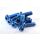 Titan Linsenkopf gefräst TX Blau M6x16