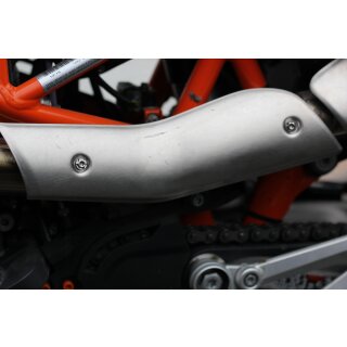 Schrauben für Hitzeschutzblech | KTM 690 SMC R | Linsenkopf gefräst | Titan