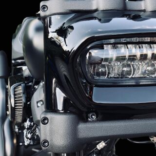 Gabelbrücke Schrauben | Harley Davidson Softail ab 2018 | Schwarz Glanz