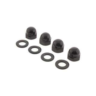 Blinkerbefestigung Mutter-Kit | Harley Davidson Touring Modelle  | Schwarz Glanz