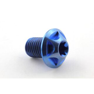 Spiegelabdeckung gefräst spitz Titan Blau M10x1,25x15