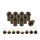 10x Verkleidungsschrauben-Set | M5x16 mit Gummimutter | Schwarz