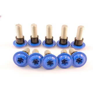 10x Verkleidungsschraube TX Peugeot Speedfight blau