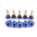 10x Verkleidungsschraube TX Peugeot Speedfight blau