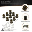 10x Verkleidungsschrauben-Set | M5x16 mit Gummimutter | Grün