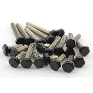 M6x50 | Sechskantschraube | DIN933 | V2A | Schwarz Matt