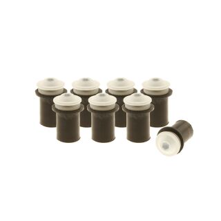 10x Verkleidungsschrauben-Set | M4x16 mit Gummimutter | Weiß