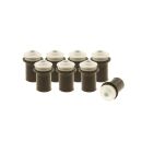 10x Verkleidungsschrauben-Set | M5x16 mit Gummimutter | Weiß
