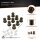 10x Verkleidungsschrauben-Set | M4x16 mit Gummimutter | Schwarz Matt