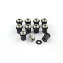 10x Verkleidungsschrauben-Set | M6x16 mit Gummimutter | Edelstahl