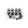 10x Verkleidungsschrauben-Set | M6x16 mit Gummimutter | Edelstahl