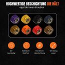 M6 Sechskantmutter selbstsichernd | DIN985 | V2A | Schwarz Matt