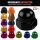 M6 Hutmutter | DIN1587 | V2A | Schwarz Glanz