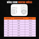 M8 Hutmutter | DIN1587 | VV2A | Schwarz Glanz