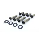 Schrauben-Kit Fenderstruts (8) | Harley Davidson Softail 07-17 | schwarz glanz (K2)