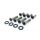 Schrauben-Kit Fenderstruts (8) | Harley Davidson Softail 07-17 | schwarz matt (K2)