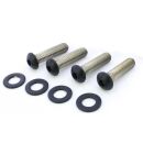 Fenderstruts vorne (4) Schrauben-Kit | Harley Davidson Softail ab 2007 | Schwarz Matt