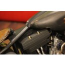 Motorschrauben Komplettsatz | HD Shovelhead 77-84 | Messing Hutmutter "Bullet"