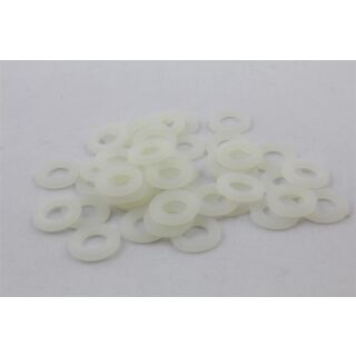 25x Unterlegscheibe DIN125 Kunststoff | natur M4