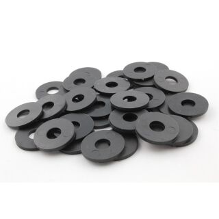 100x Unterlegscheibe DIN9021 groß Kunststoff | schwarz M10
