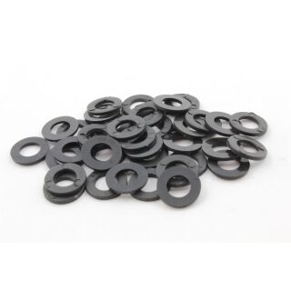 25x Unterlegscheibe DIN125 Kunststoff | schwarz M12