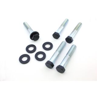 Schrauben-Kit Pulley-/Riemenrad | Harley Softail+Dyna 93-99 / Sportster 91-20 | schwarz glanz (K4)
