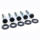 Schrauben-Kit Pulley-/Riemenrad | Harley Softail+Dyna 93-99 / Sportster 91-20 | schwarz matt (K4)