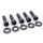 Schrauben-Kit Pulley-/Riemenrad ZK | Harley Softail+Dyna 93-99 / Sportster 91-20 | schwarz glanz (K5)