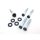 Pulley-/Riemenrad Schrauben-Kit| Harley Softail ab 2007 / Dyna 06-17 | schwarz (K2) | Schwarz Glanz