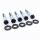 Pulley-/Riemenrad Schrauben-Kit| Harley Softail ab 2007 / Dyna 06-17 | schwarz (K2) | Schwarz Glanz