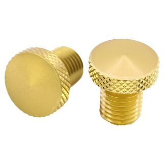 Spiegelgewinde Abdeckung Set | M10x1,5 | Alu gold