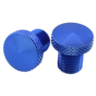 Spiegelgewinde Abdeckung Set | M10x1,5 | Alu blau