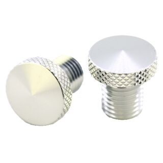 Spiegelgewinde Abdeckung Set | M10x1,5 | Alu silber
