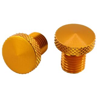 Spiegelgewinde Abdeckung Set | M10x1,5 | Alu orange