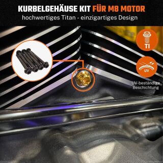 Titan Kurbelgehäuse Schrauben-Kit | HD Softail ab 2018 / Touring ab 2017 | 2Drive
