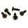 Schrauben-Kit Bremsscheibe hinten | Harley Davidson | Titan | schwarz (K2)